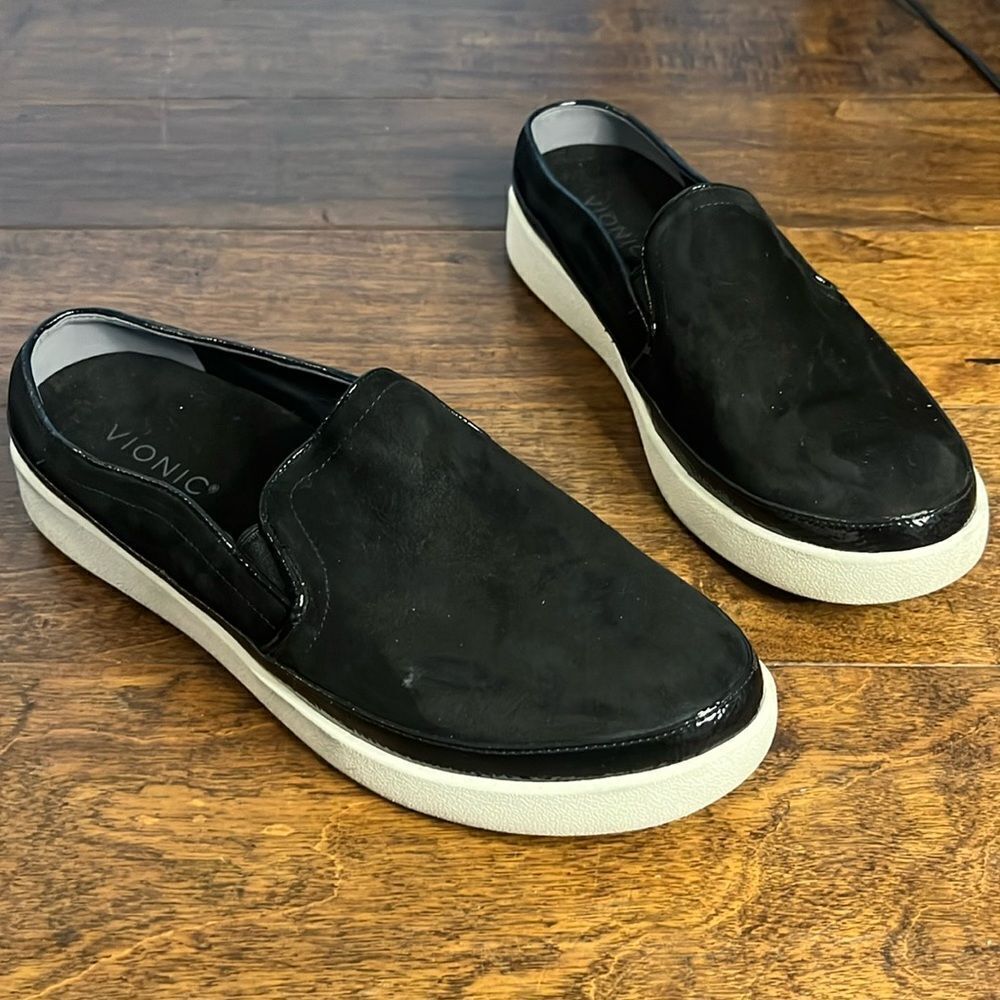 Vionic Black Effortless Backless Fashion Sneakers, size 9